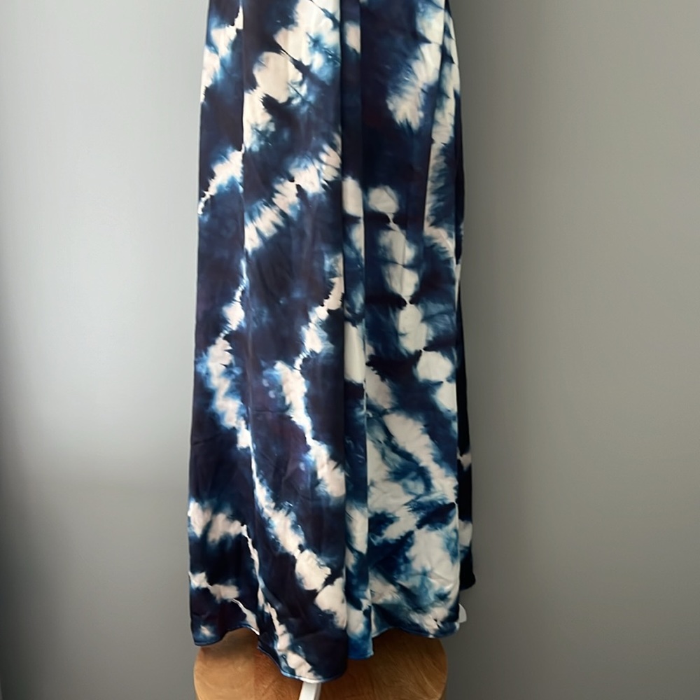 NWT ZARA Tie Dyed Flowy Slip Maxi Dress - Picture 11 of 15